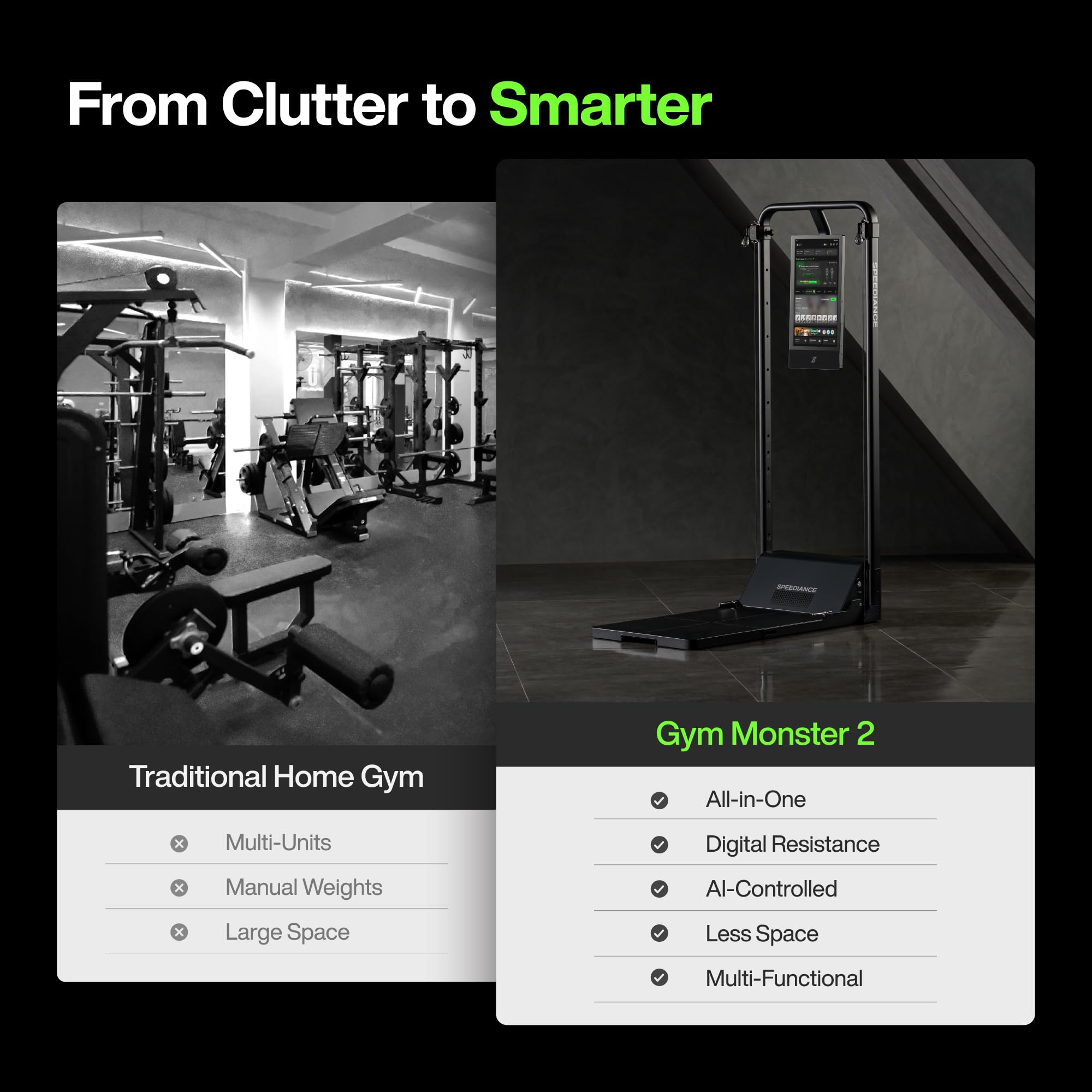 Speediance Gym Monster 2 Smart Home Gym, Upgraded AI-Powered Home Training Machine, Multifunzionale, Attrezzature per il fitness, All-In-One Training Station