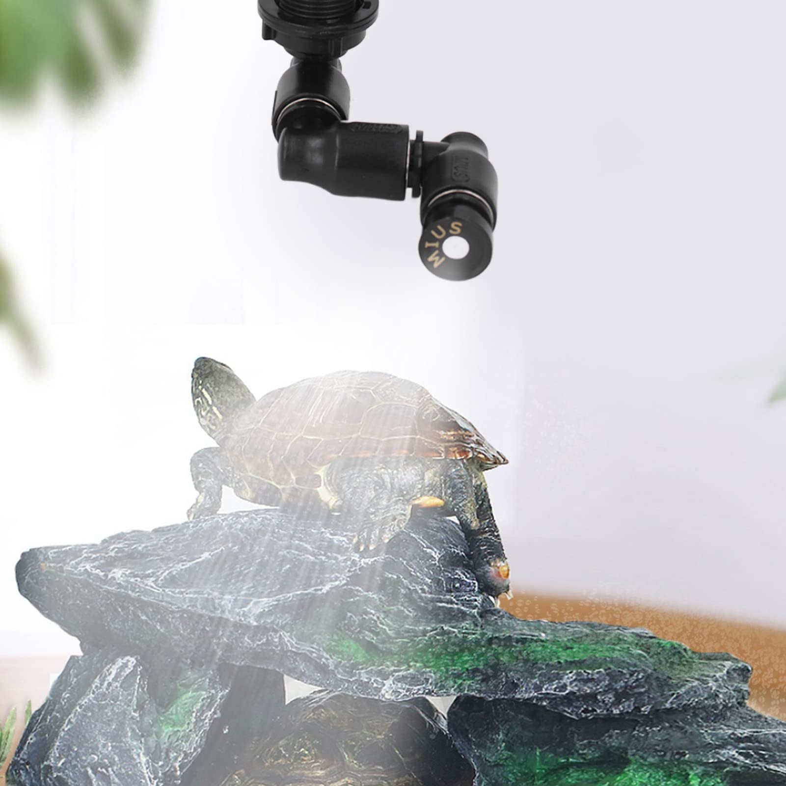 Umidificatori per rettili, nebulizzatore automatico per rettili intelligente con timer e ugelli a 360°, regolatore di umidità del di nebulizzazione per terrari di rettili