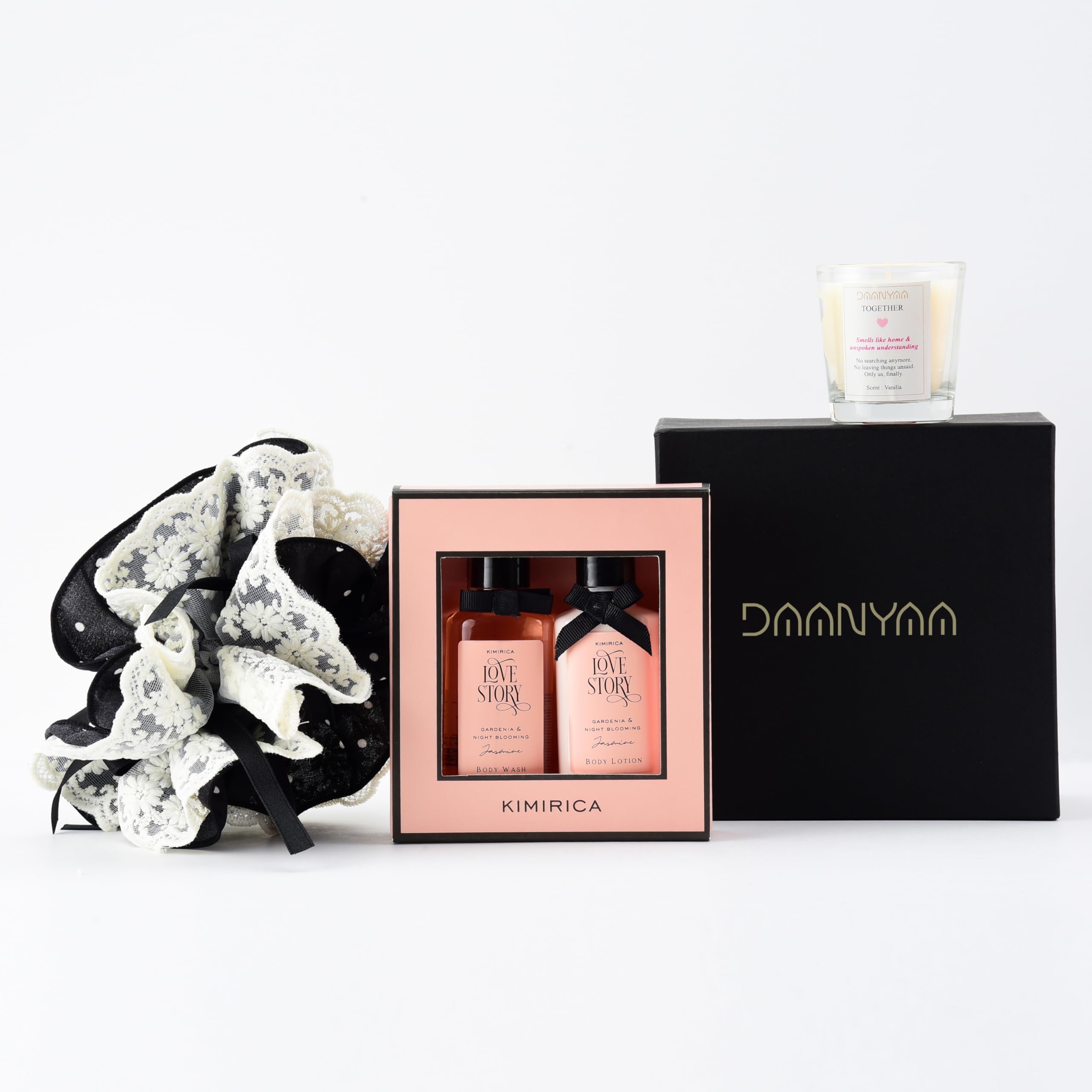 After Hours Hamper for Her | Premium Evening Self-Care Gift for Her | Bath & Body Gift Set, Scented Candle & Designer Scrunchie | Valentine Gift for Girlfriend / Wife-image-23