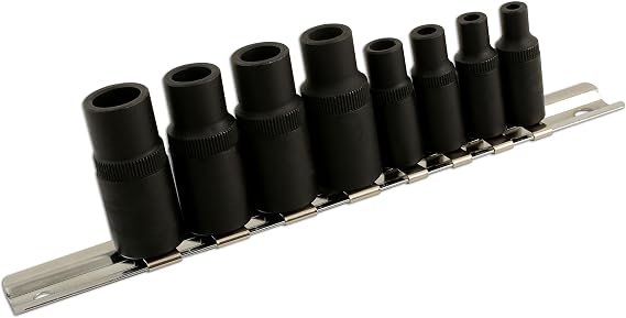 Laser 6058 Tap Socket Set 3/8D, 1/4D 8pc