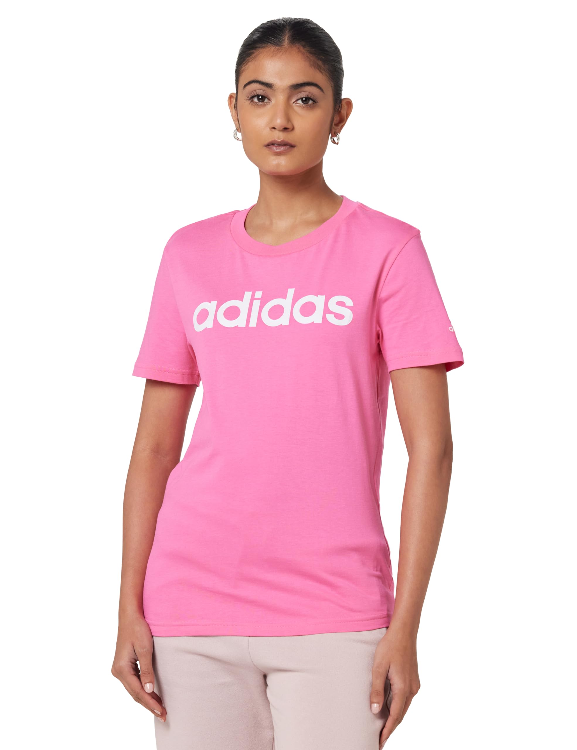 adidas Women's Solid Fitted T-Shirt-picture-19