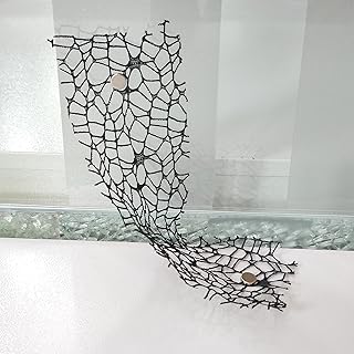 SXYYDSG 2Set Tarantula Enclosure Accessories, Jumping Spider Hide, Spider Terrarium Decoration Praying Mantis Habitat Jumping Spider Climbing Mesh with Magnet(Black)