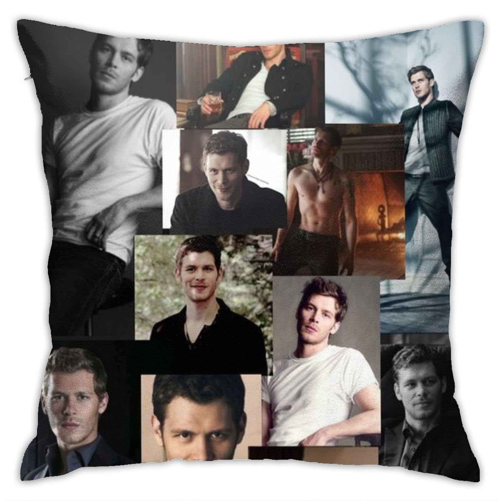 Djngn As Pic Klaus Throw Pillow Case Mikaelson Square Pillow Cover Cushion Cover For Sofa Couch Bedroom Livingroom Office Home Car Decor 18 X 18 Inch