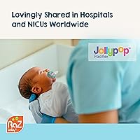 Vista 2 de RaZbaby Jollypop - Chupete para recién nacidos y más, fabricado en Estados Unidos, forma natural, de ortodoncia, compartido con amor en NICU