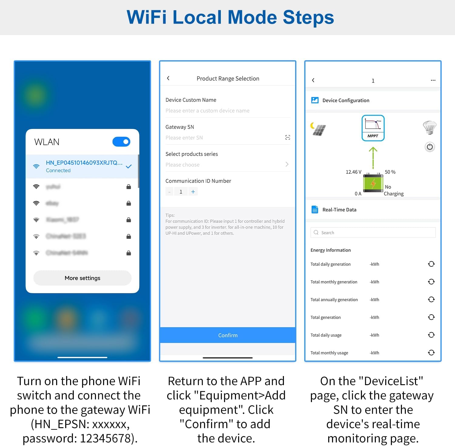 EPEVER WiFi Adapter Accessorry for MPPT Solar Charge Controller APP Remote Monitor (EPEVER-WiFi-2.4G-RJ45-D)