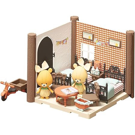 Amazon ハコルーム くまのがっこう ふたごのこども部屋キット 色分け済みプラモデル ハウス ホビー