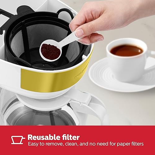 Vista 86 de Holstein Housewares - Cafetera, color rojo