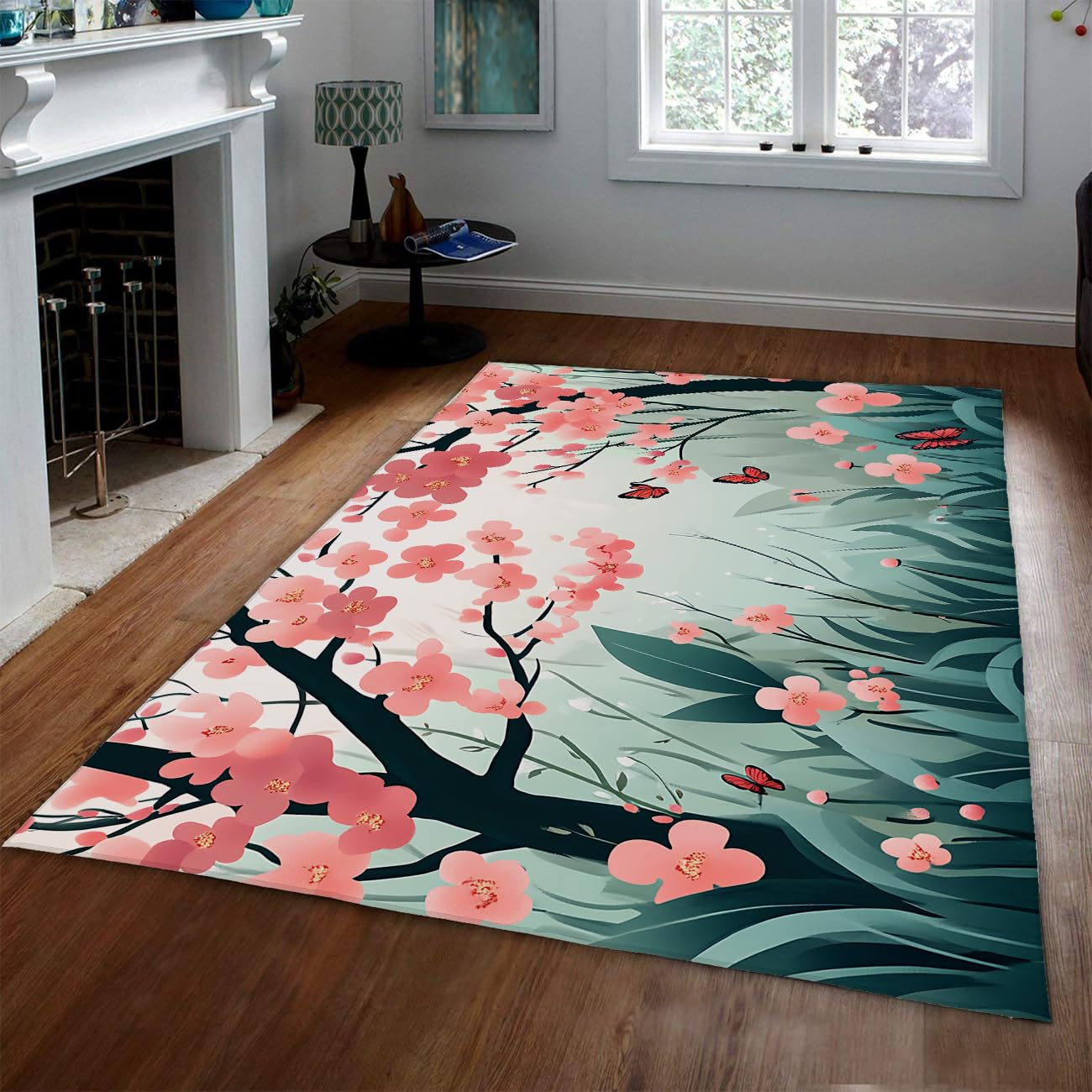 Tapis fleurs de cerisier antidérapant pour sécuriser votre sol
