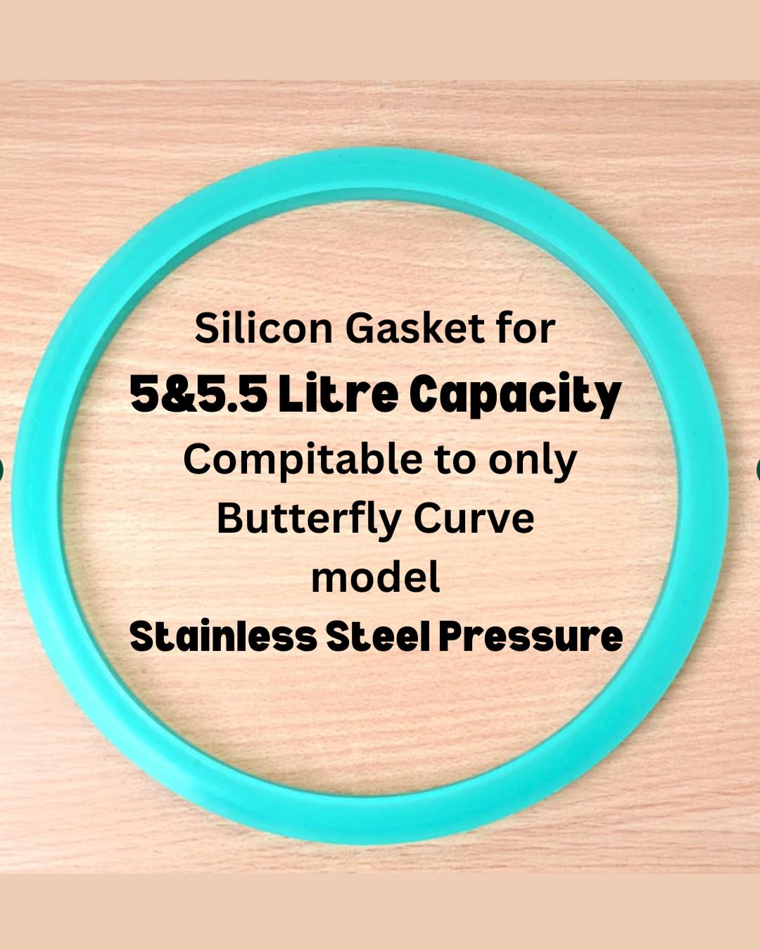 Replacement Silicon Gasket Compitable to only 5&5.5 Litre Butterfly Curve Stainless Steel Pressure Cooker-image-43