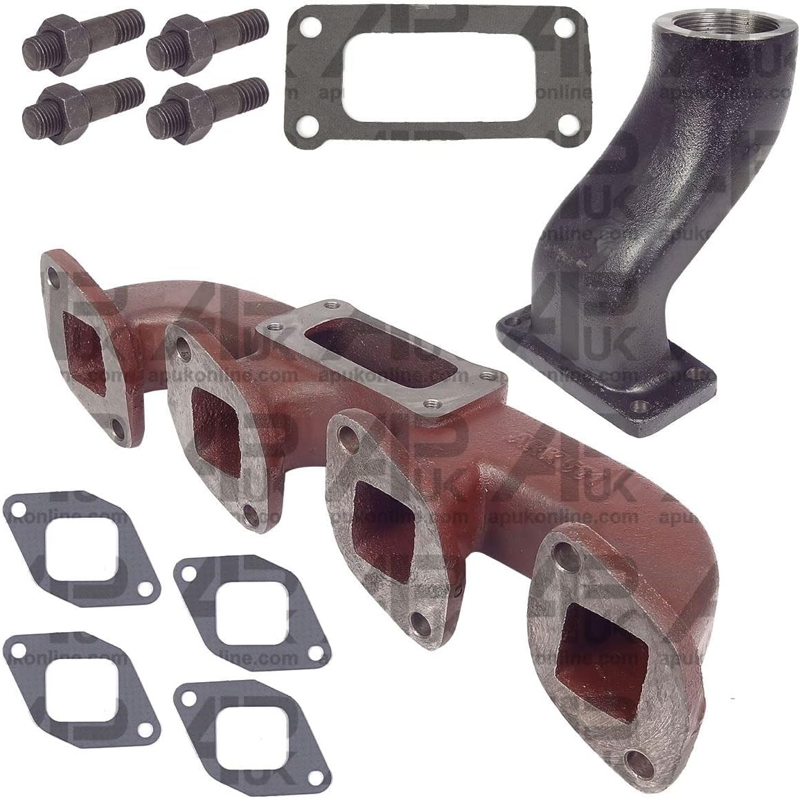 APUK Exhaust Manifold, Elbow & Gaskets Replacement for Case ...