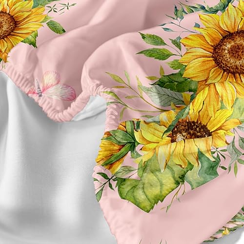 Vista 94 de Sábanas y fundas de almohada de microfibra suave arcoíris, sábana bajera ajustable con bolsillos profundos, sábana bajera ajustable para decoración