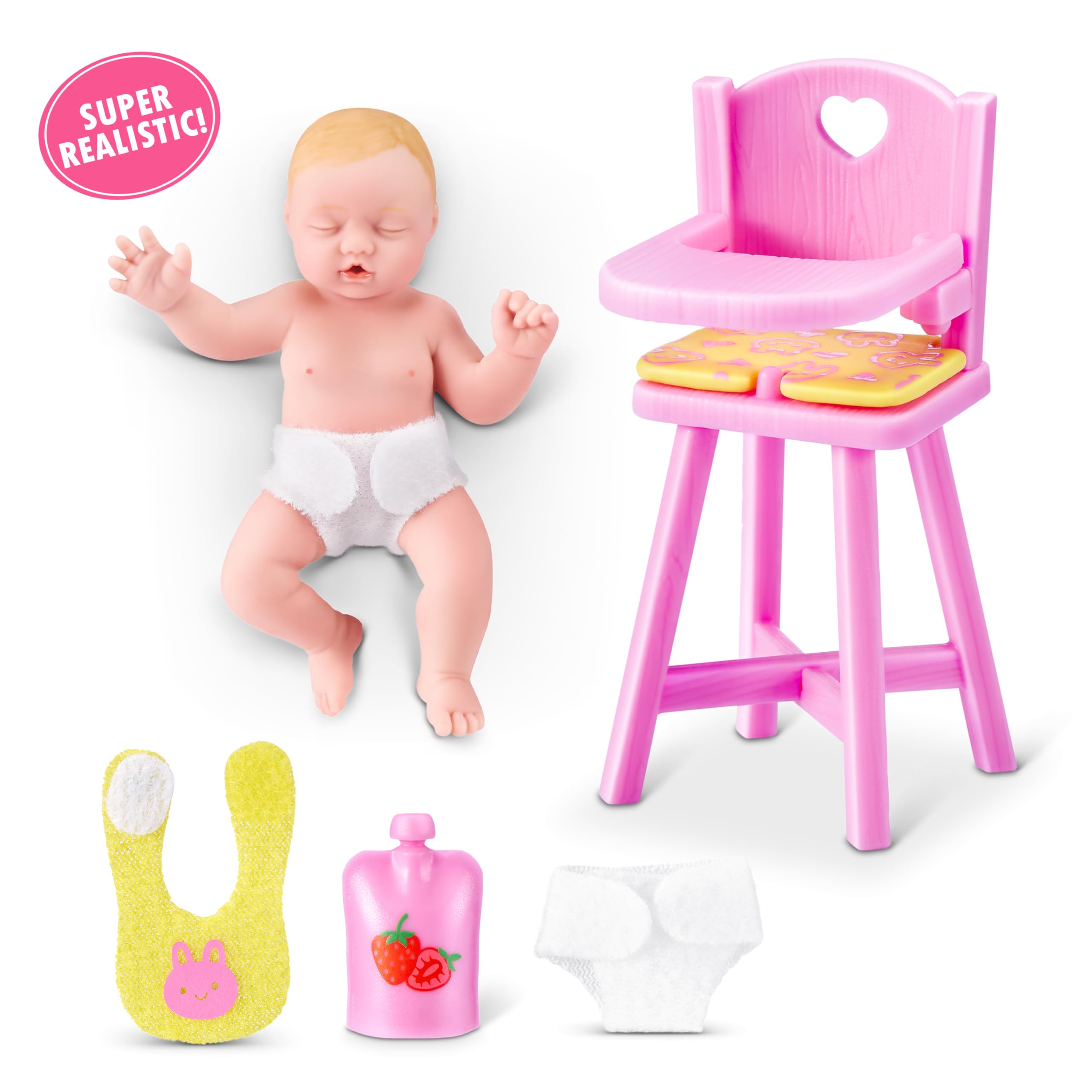 My Mini Baby série 2 de ZURU, Capsule mystère à Collectionner, bébé Miniature réaliste, Jeu et Accessoires (2 Capsule)