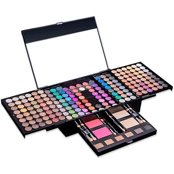 Makeup Case Multifunctional Make-Up Cosmetic Makeup Set with Eyeshadow Blush Rouge Pressed Powder Powder Eyebrow Powder Eyeliner - Makeup Set Case Box for Face Eyebrow #D