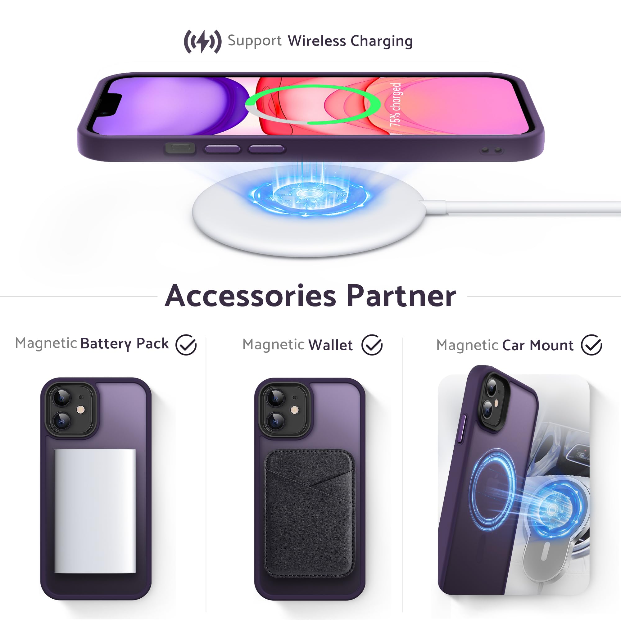 Amazon.co.jp: Anqrp iPhone11 用 ケース マグネット搭載 [Magsafe対応