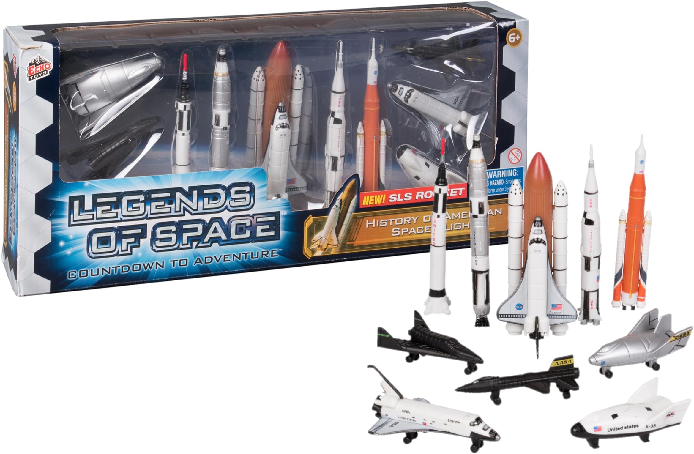 Echo Toys Legends Of Space : Countdown To Adventure - History Of Ameri