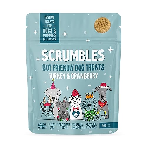 CHRISTMAS: Scrumbles Turkey Cranberry Softies 90g - 90 g (Pack of 1)