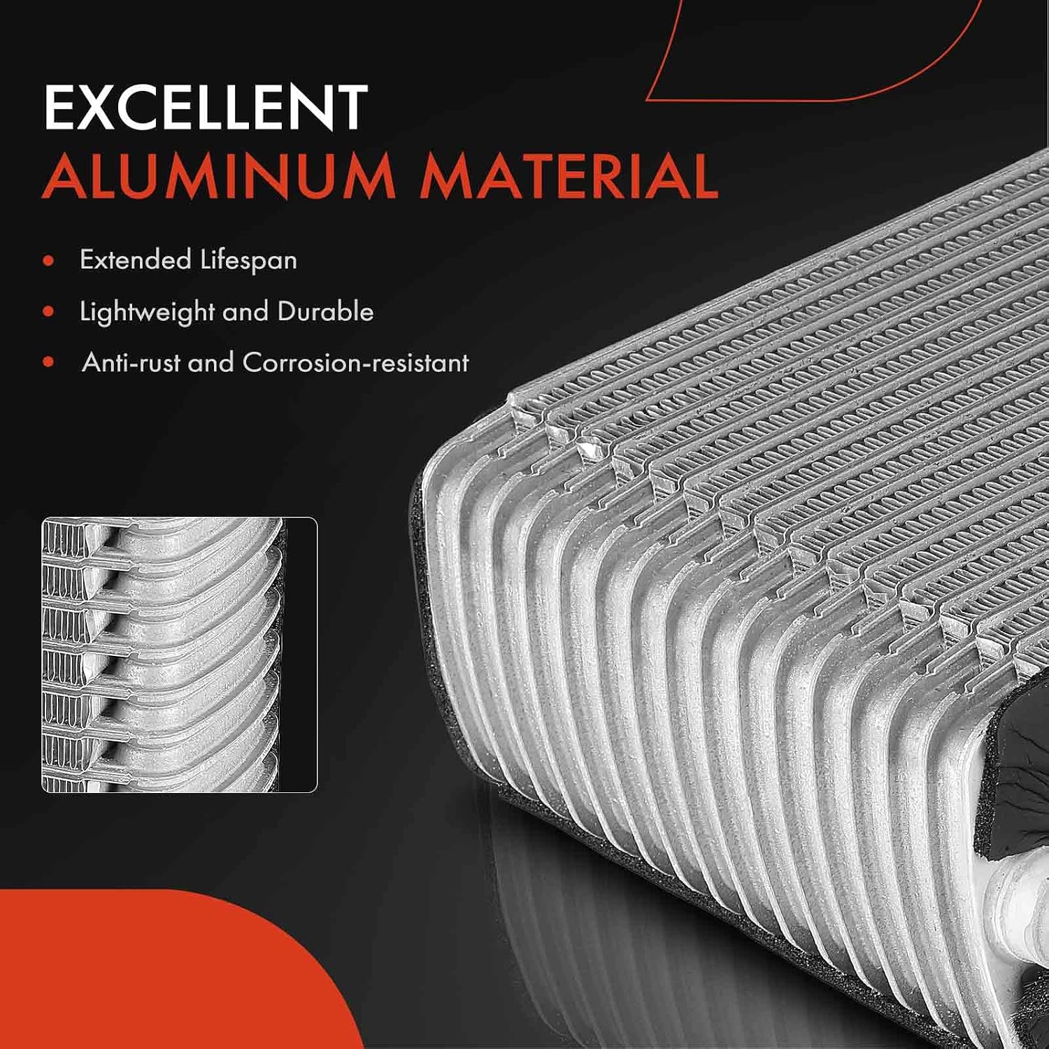 A-Premium Front AC Evaporator Core Compatible with Ford Taurus 1986-1995 & Lincoln Continental 1988-1994 & Mercury Sable 1986-1995