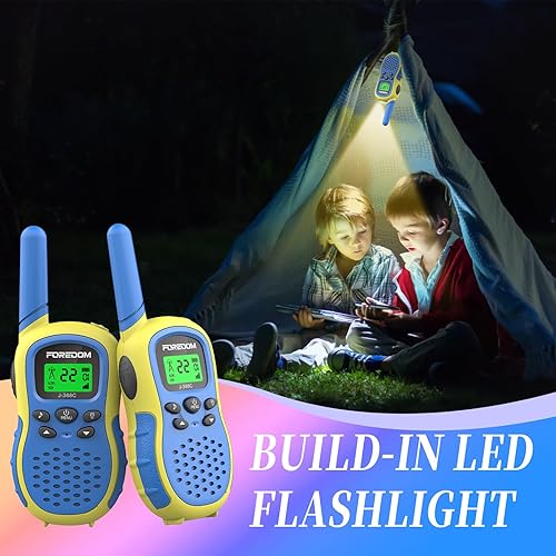 Miniatura 10 de FOREDOM J388C Walkie Talkies for Kids 2 Pack Long Range with Flashlight - Orange