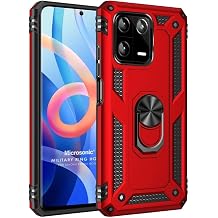 Microsonic Xiaomi Mi 13 Pro K l f Military Ring Holder K rm z  [Mi 13 Pro ile Uyumlu K l f - K rm z ]