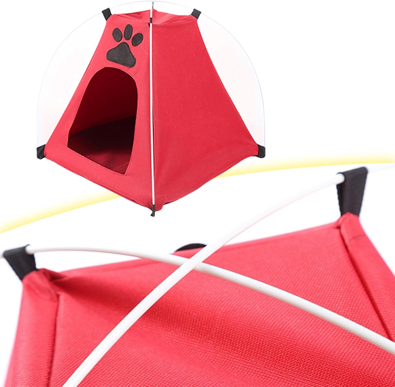 Detachable Cats Cooling Tent for Indoor Outdoor Play House Shelter with Cushions Dog Sleep for Camping Cats Playtent