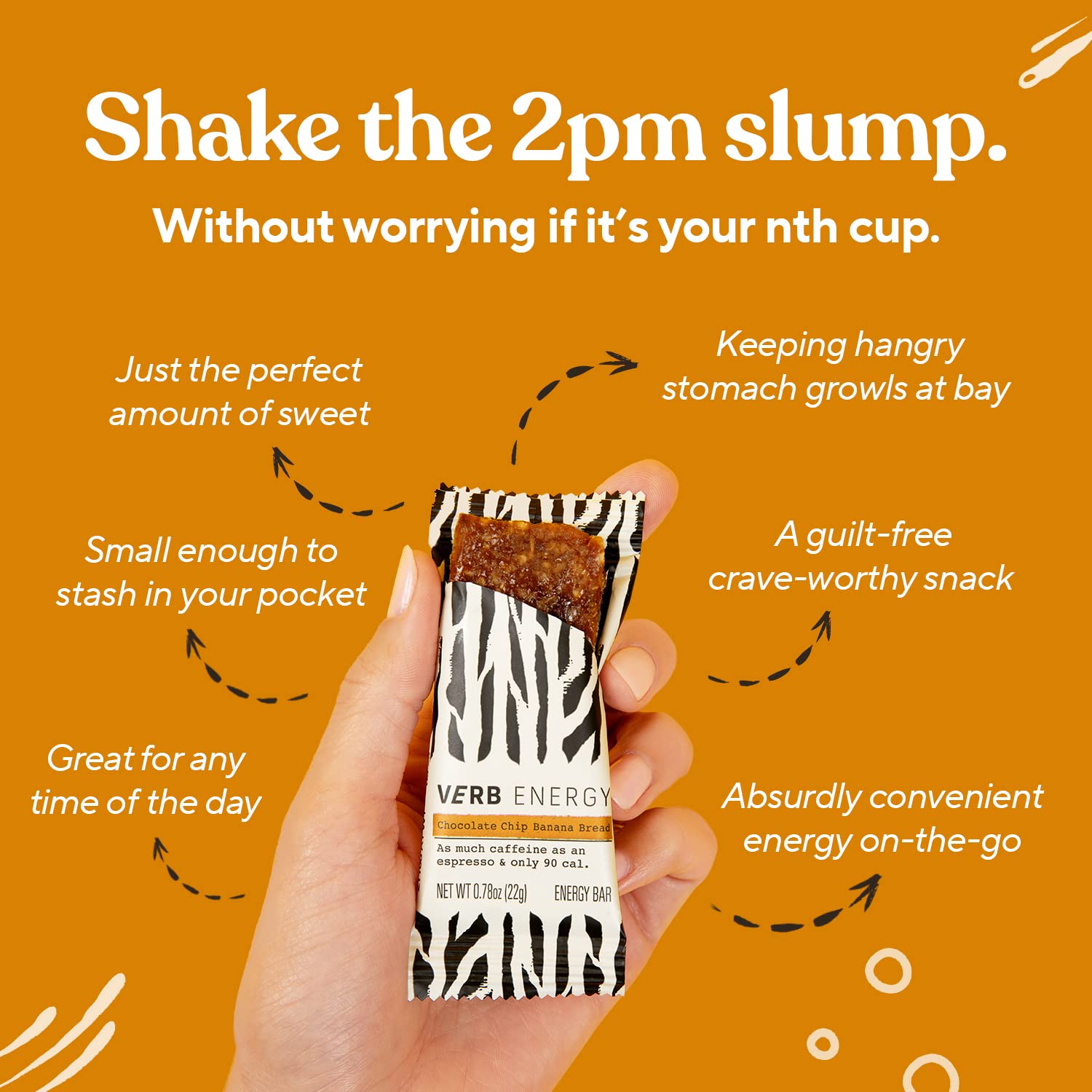 Buy Verb Variety Pack 15 Caffeinated Energy Bars in 3 Flavors 90