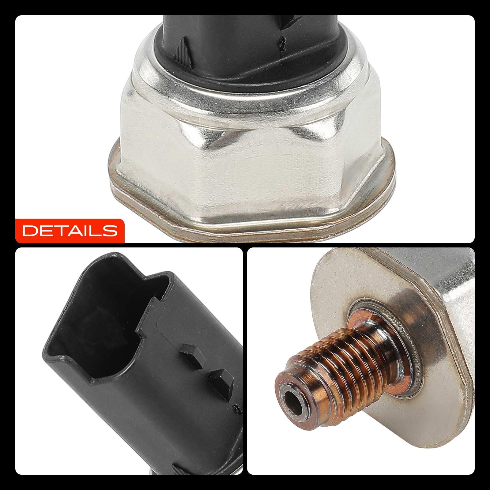 Frankberg Sensor de presión de combustible 3-Polos Compatible con C4 Grand Picasso I UA C3 Picasso SH Berlingo Multispace B9 207 SW WK Berlingo/Berlingo Replace# 55PP0203
