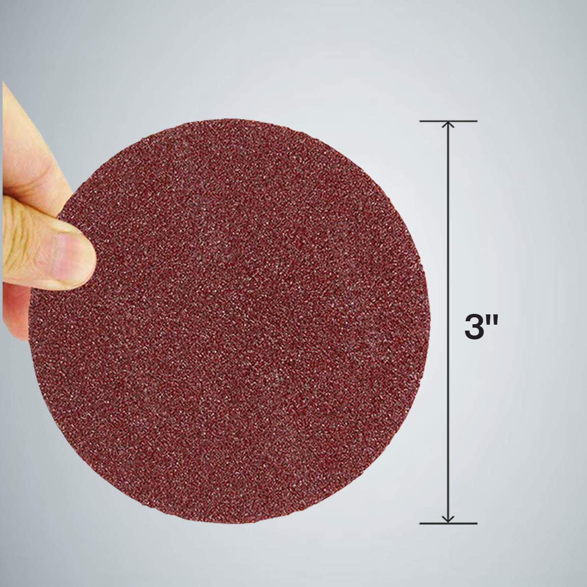 Katzco 25 Pieces - 3 Inch 80 Grit Roll Lock Sanding and Grinding Discs - for Rotary Tools, Die Grinder, Drill, Carpenters, Woodworking