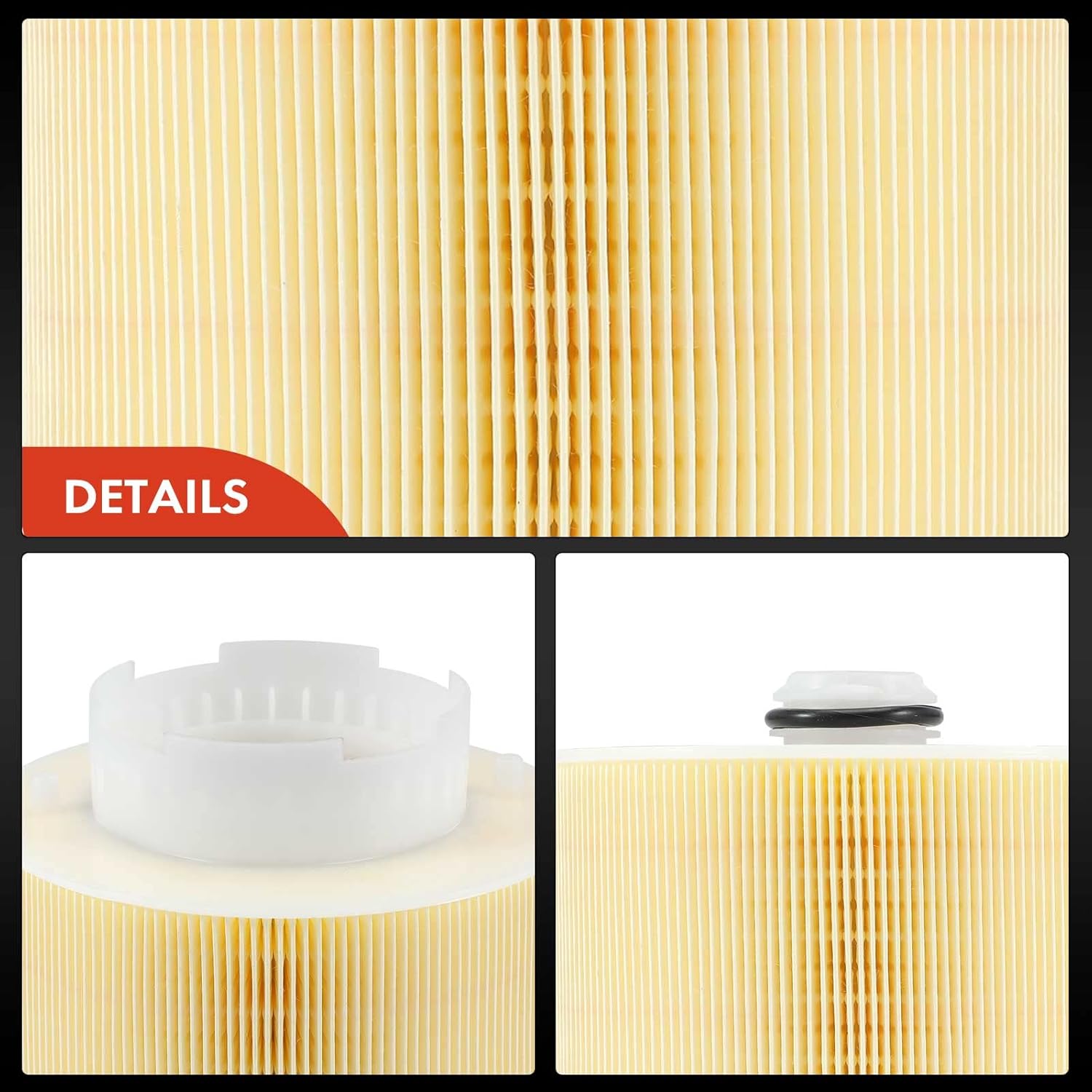 A-Premium Engine Air Filter Compatible with Audi A6 2006-2007 3.2L, A6 2008-2011 2.8L 3.2L, A6 Quattro 2005-2008 3.2L 4.2L, A6 Quattro 2009 3.0L 3.2L 4.2L, A6 Quattro 2010-2011 3.0L 4.2L