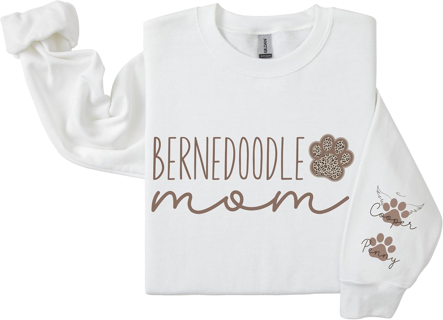 Bernedoodle Mom Sweatshirt, Personalized Bernedoodle Shirt, Bernedoodle Mom Gift, Custom Bernedoodle Sweatshirt