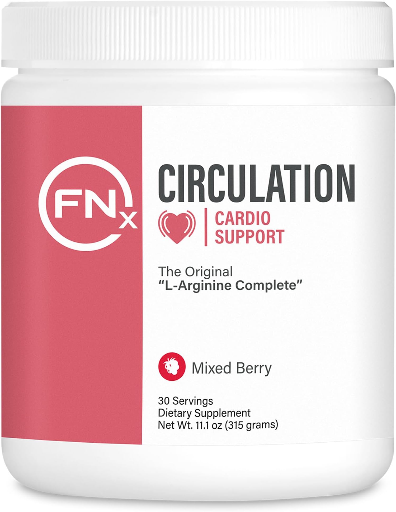FNX L-Arginine Complete - Cardio Health Formula - Contains L-Citrulline - Enhance Effects Of Nitric Oxide - Secret Weapon For Libido - Mixed Berry - 3 Jars