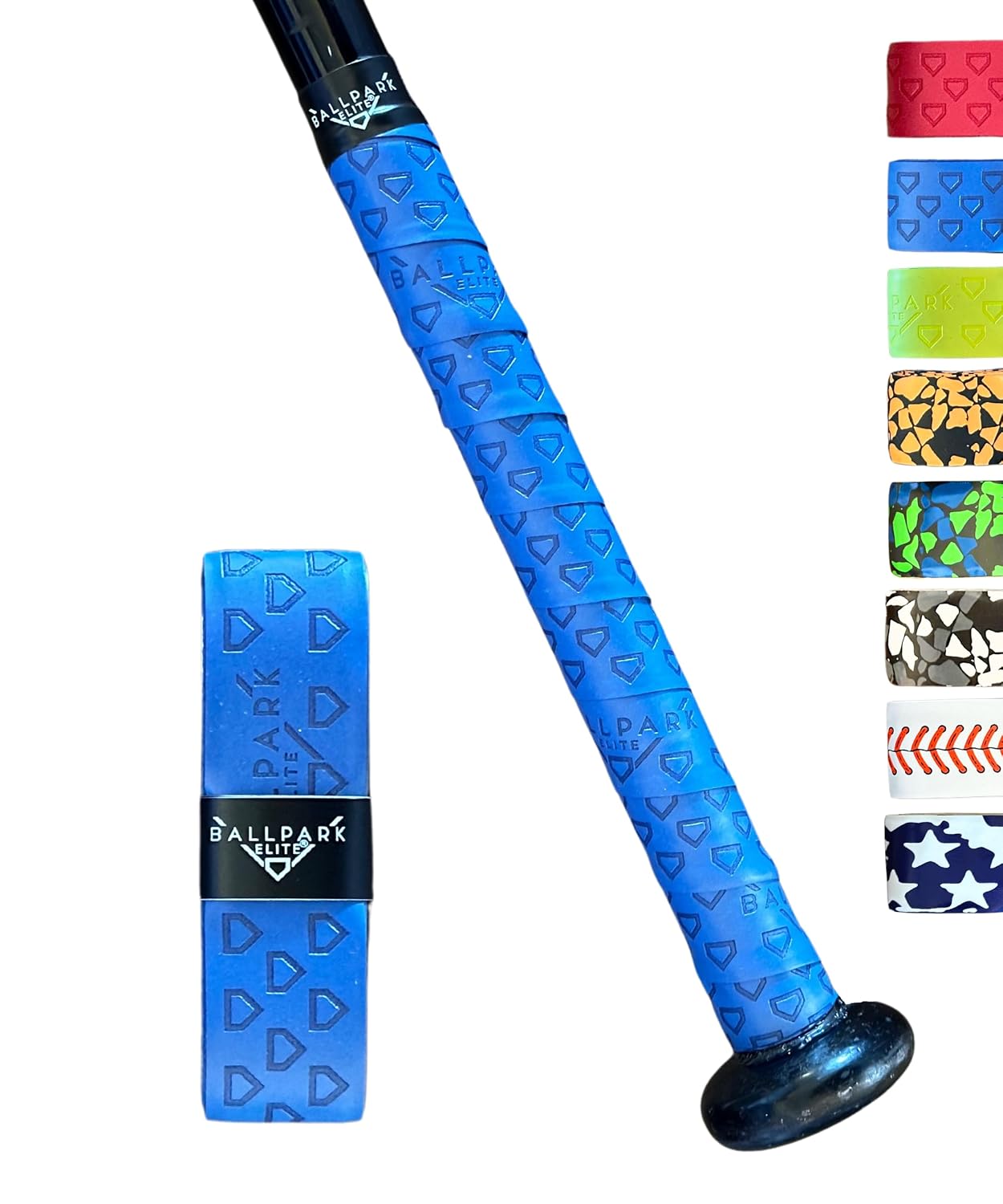 Bat Grip Tape for Baseball/Softball | 1.10 MM Precut Baseball Bat Grip Replacement | Navy Blue