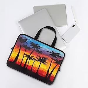 Amazon.com: KEIAHUAN Palm Tree Sunset Laptop Sleeve Case for Men