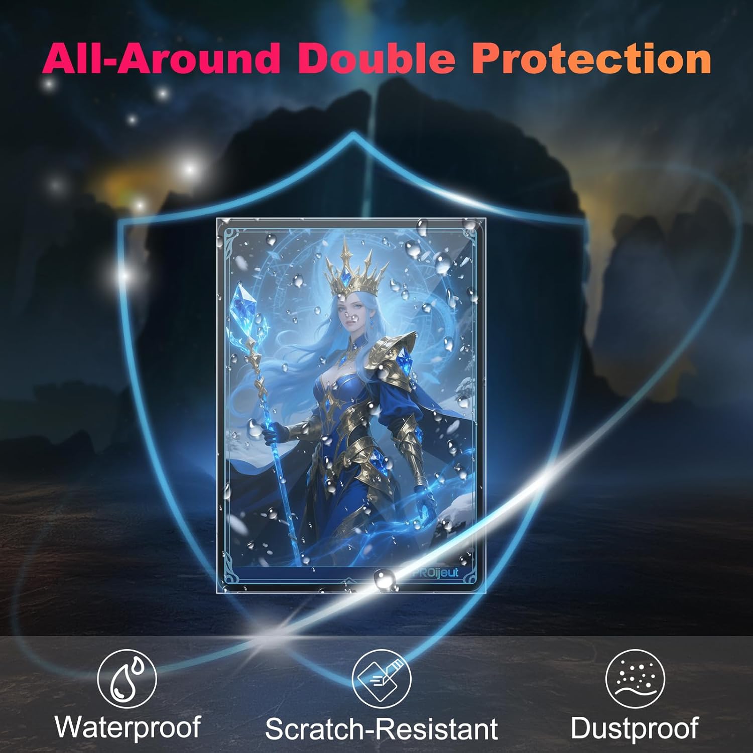 5000 Pack Card Sleeves Clear, Perfect Fit Inner Sleeves Ideal for Double-sleeving, Trading Card Sleeve Compatible with MTG, PKM, TCG and Gaming Cards (60 Microns)