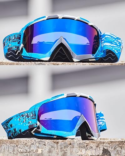 Miniatura 9 de BATFOX - Anteojos de seguridad para motocross, cuatrimotos, manejo táctico, para hombres y mujeres, jóvenes, para protección UV400, inastillables