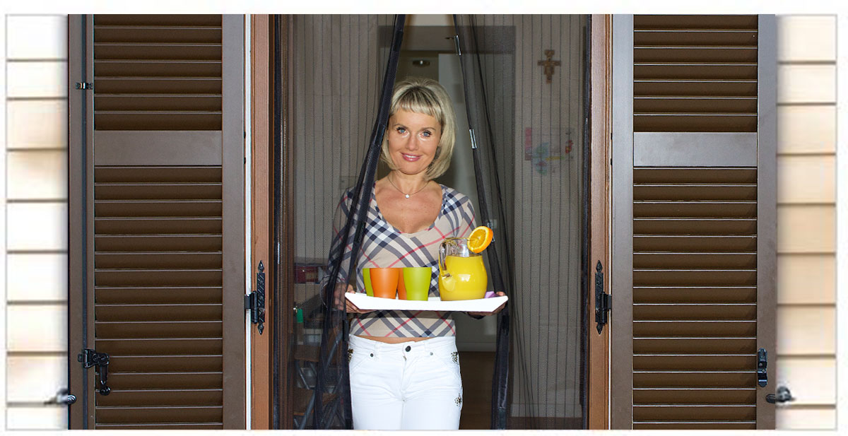 Zanzariera Magnetica Per Porte 120x230 Cm - Rete Fine Con Calamite, Marrone - Foto 8