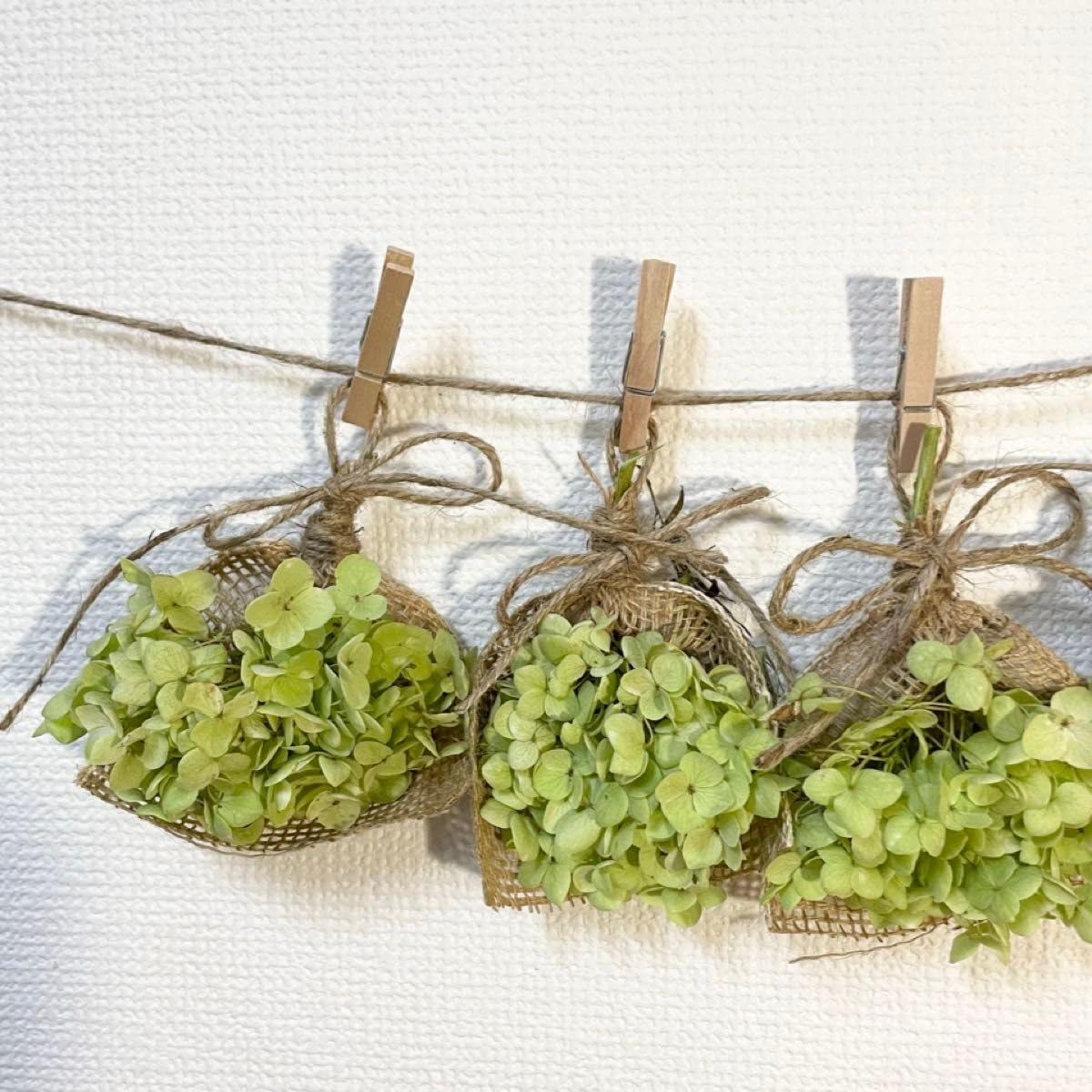 Amazon | ドライフラワー スワッグ ガーランド アナベル グリーン