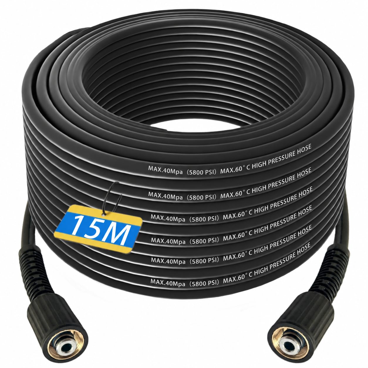 Tuyau de nettoyeur haute pression de 15 m pour remplacer un flexible percé