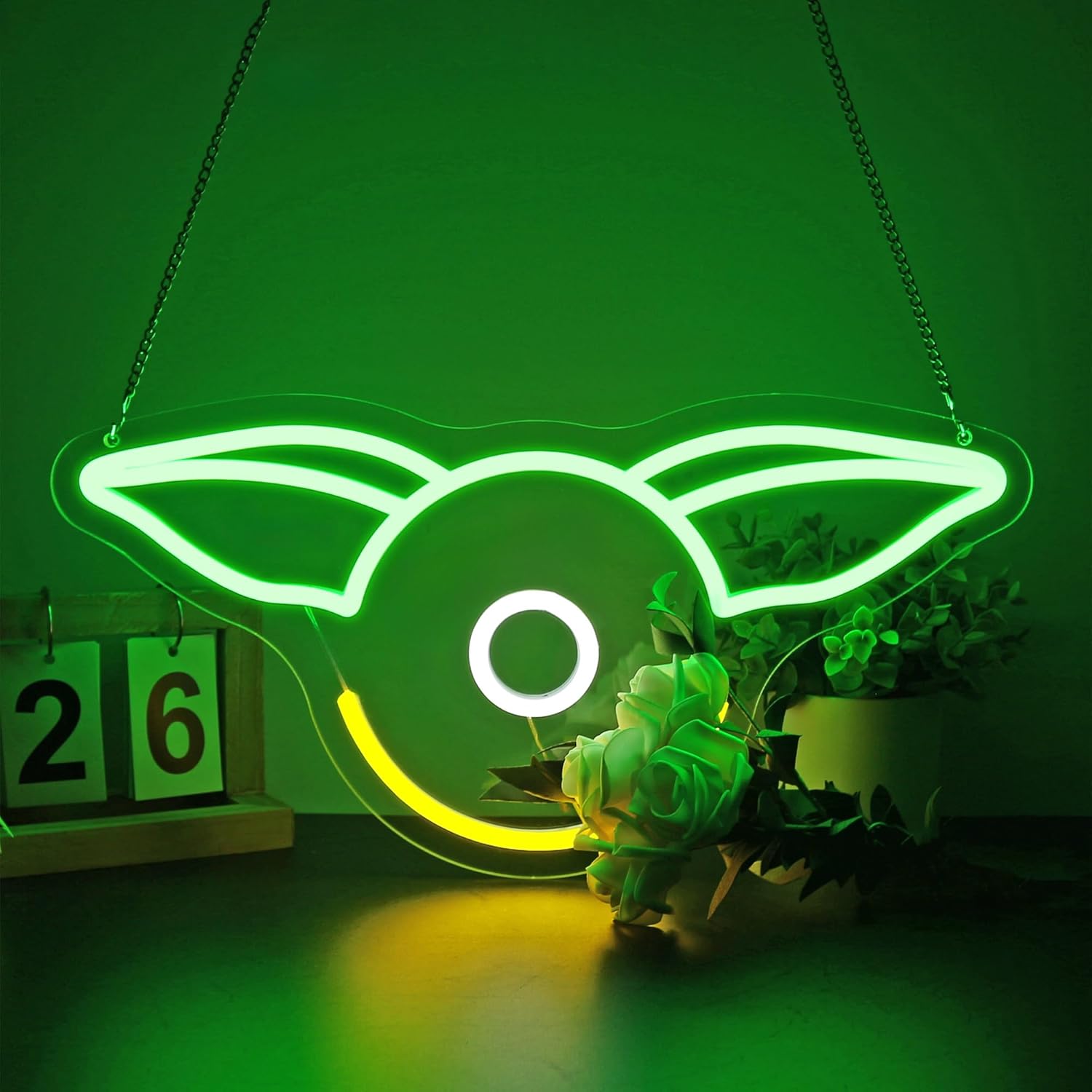 Neon Sign, Anime Neon Signs for Wall Decor LED Light up Signs Home Decor for Bedroom, Man Cave, Gaming Room, Party, Club, Pub, Bar Decoration Christmas Halloween Easter Gift USB Operated