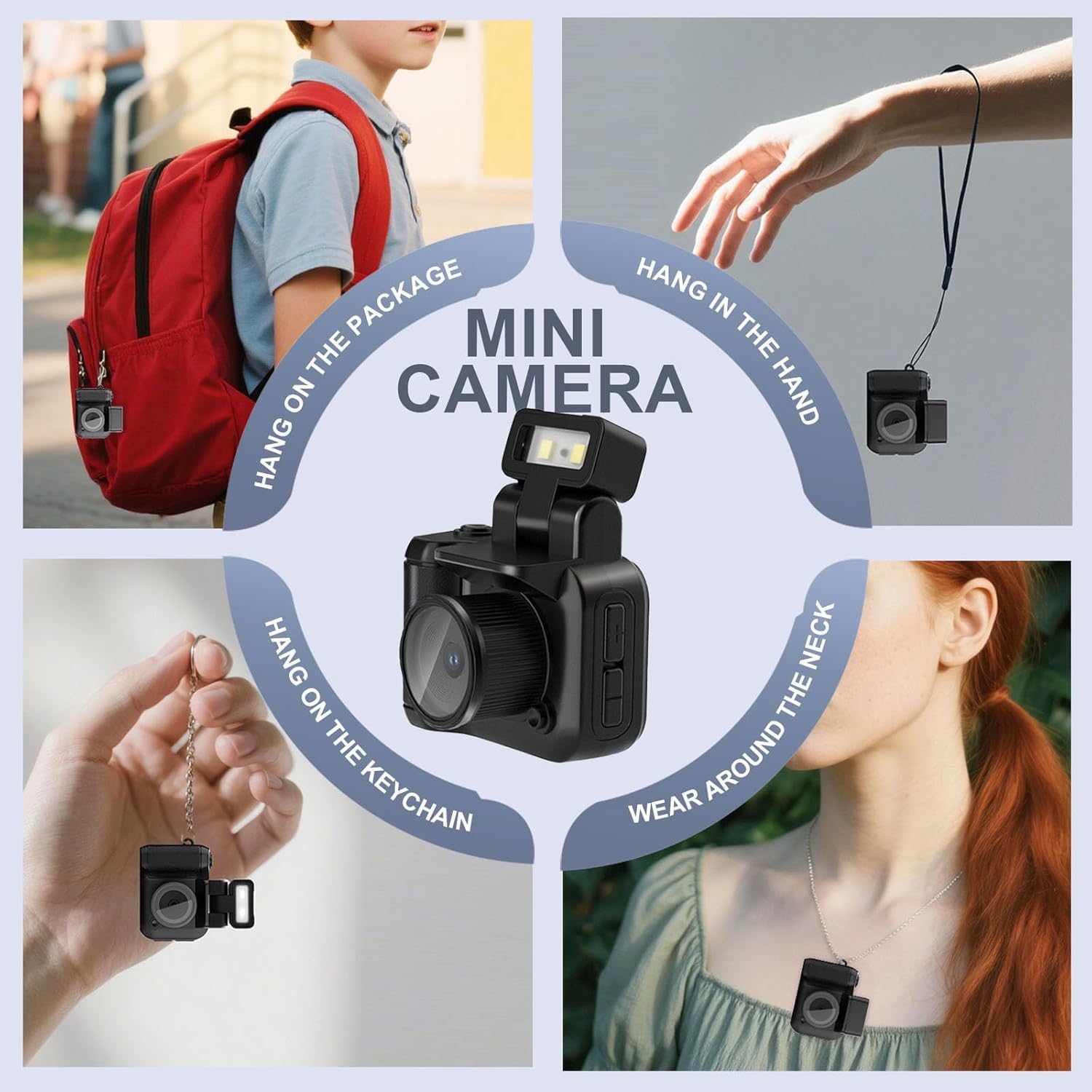 Mini cámara digital con tarjeta de 32 GB, estilo Y2K, FHD 1080P, mini cámara retro con base de carga y diseño de cámaras de llavero. Pantalla LCD de 1.4 pulgadas, cámaras vintage ultracompactas