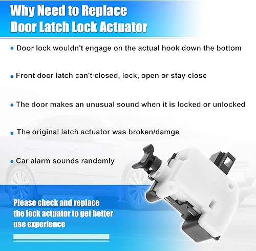 Miniatura 6 de X AUTOHAUX Motor del actuador de la cerradura de la puerta lateral del portón trasero para Volkswagen Jetta 1999-2004 3B5827061B 7L6959781 1C0827425