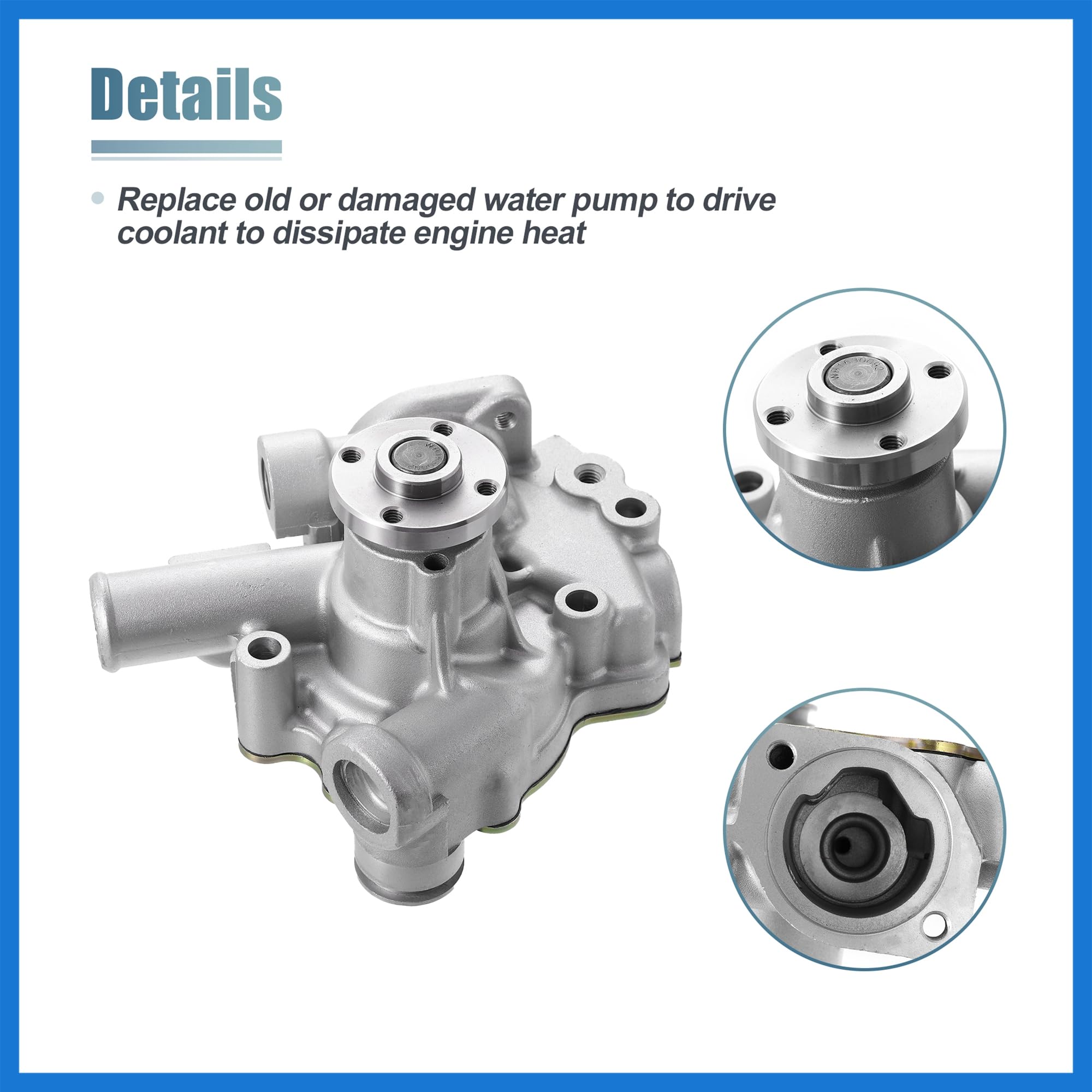 VekAuto Water Pump TK132269 for Yanmar Engine for Thermo