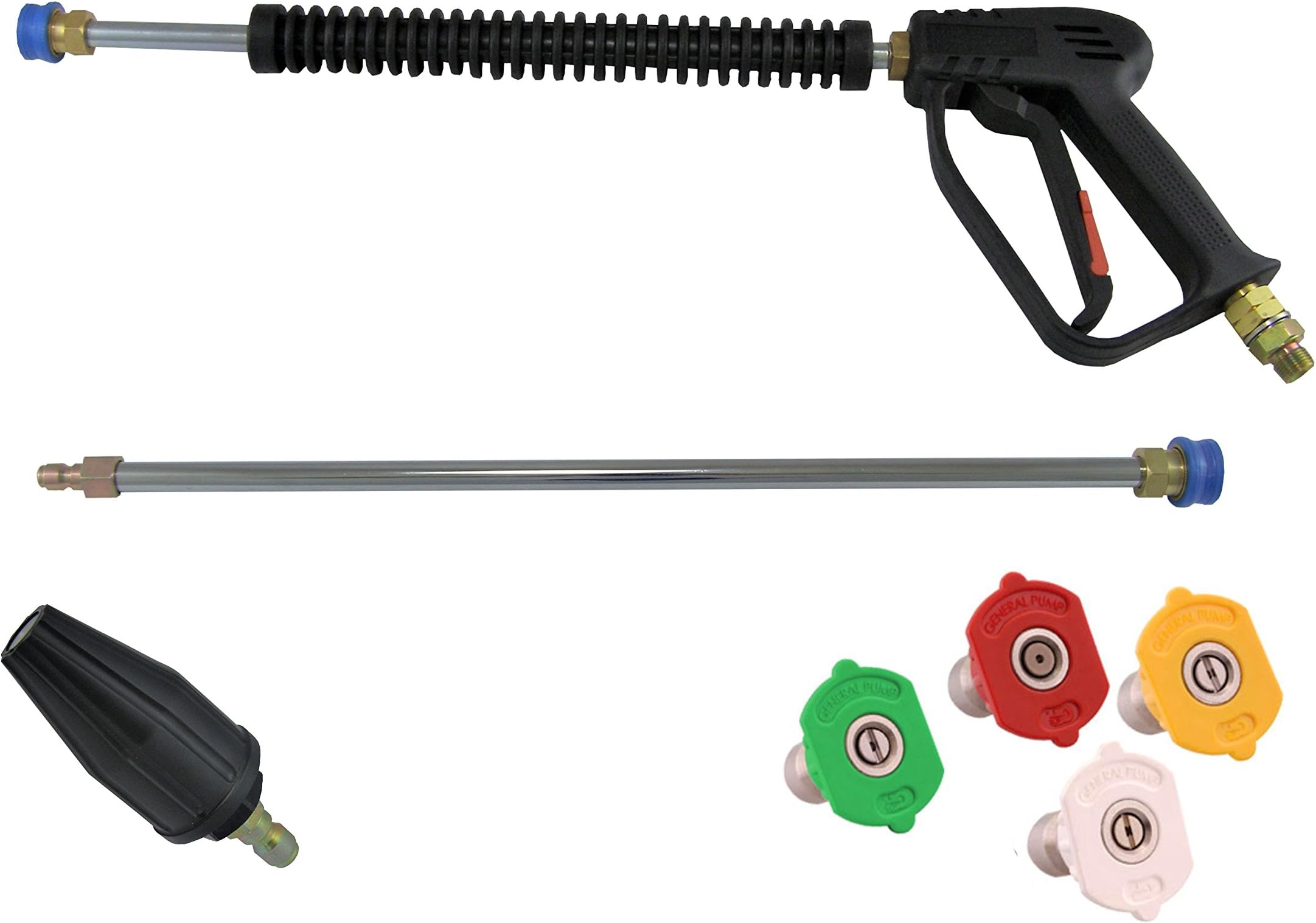 Pressurewasherpartsuk Pressure Washer 11.6mm Quick Release Trigger & Lance M22M Wash/Turbo Nozzle 06