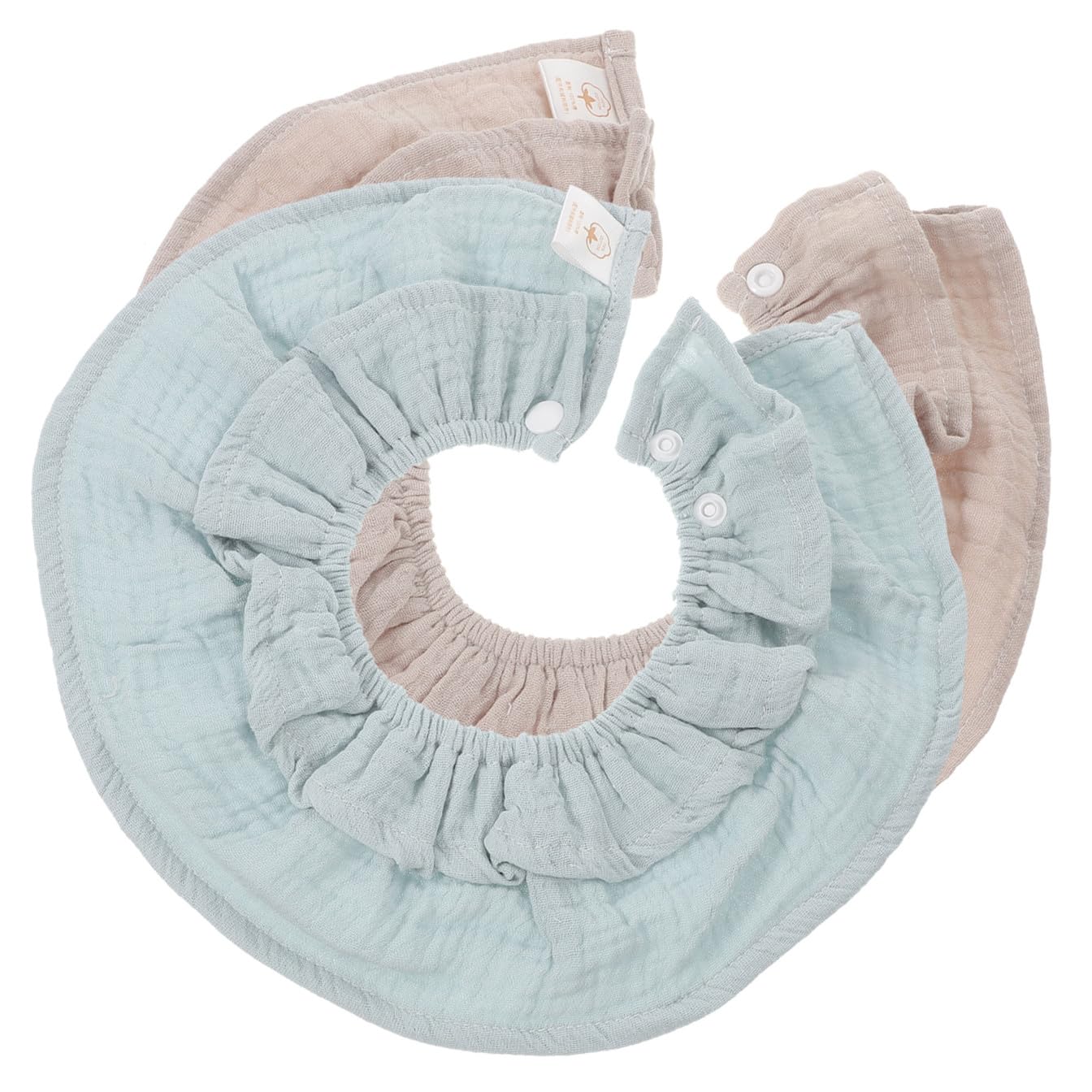 Abaodam 6piezas Baberos De Algodón Absorbentes Para Diseño Cómodo y Flexible Para Babas y La Ropa