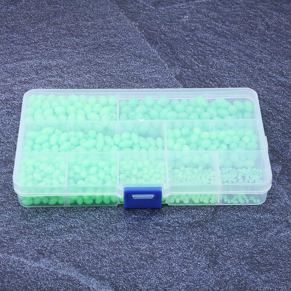 Perline da pesca in plastica morbida, luminose, 200 pezzi, in plastica