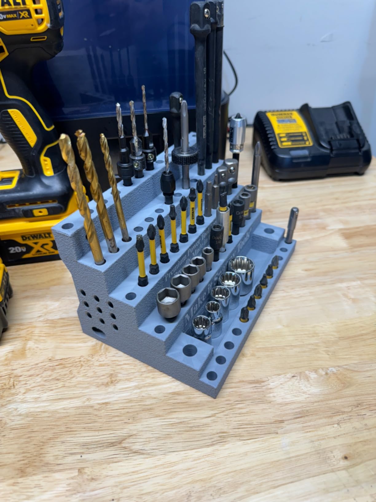 Compact Wall Bit Make it Snappy Benchtop or Wall-Mount Bit Organizer - Neatly organize ...
