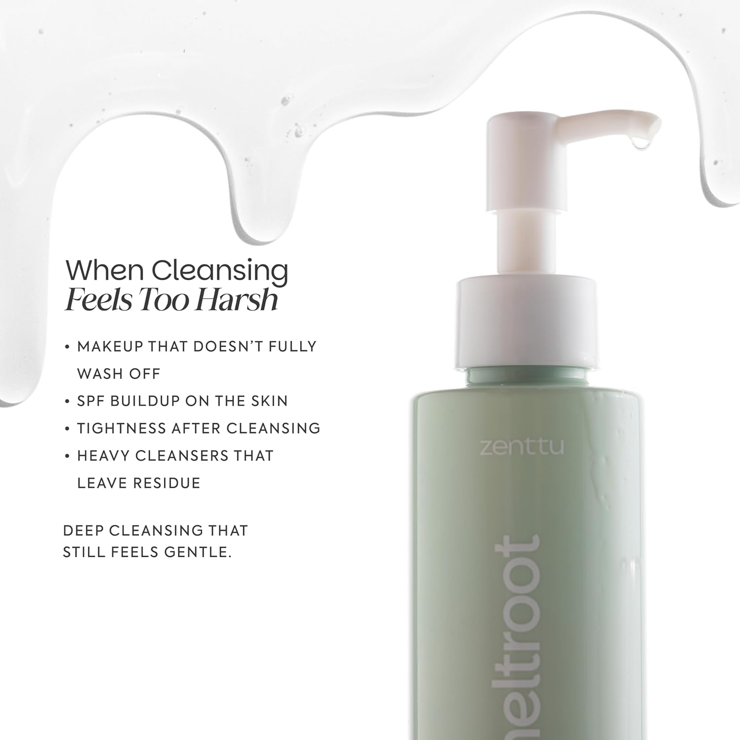 Korean Cleansing Oil, Deep Pore Reset for SPF and Daily Buildup Milk Emulsion for Sensitive Skin, Meltroot Centella Cleansing Oil | 5.07 fl oz image 4 of 8 B0GQJYS53L