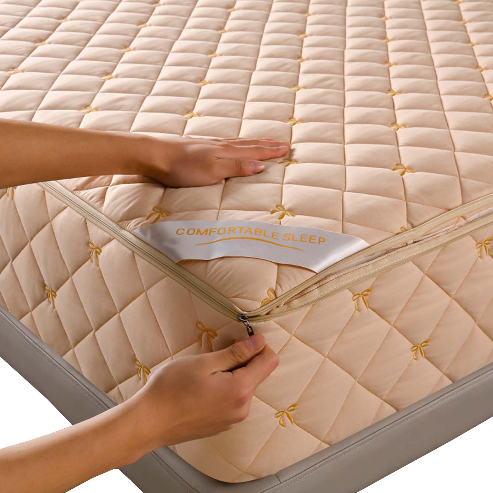 Housse Matelas Intégrale 140x190 Personnalisable - Protection Zippée 5 Côtés