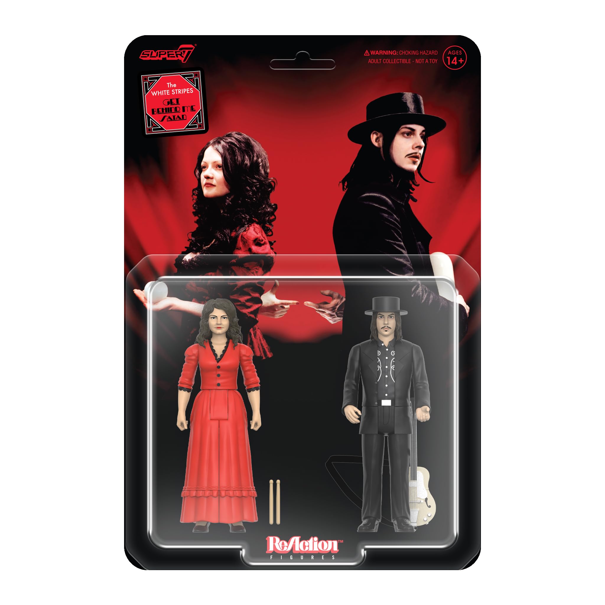 Amazon.com: Super7 Reaction Figure The White Stripes Get Behind Me