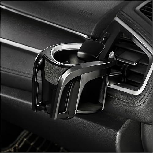 Portavasos para automóvil y soporte para teléfono, soporte multifuncional 2 en 1 para ventilación de aire, soporte ajustable para botella de café y