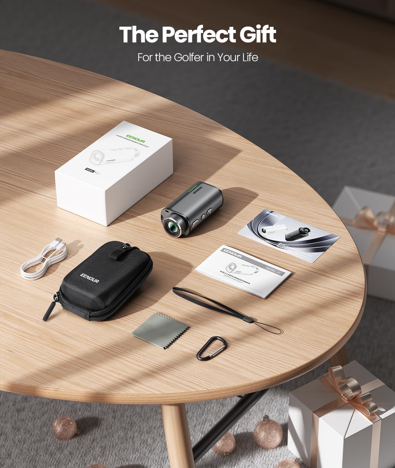 EENOUR Golf Rangefinder with Slope, 1200 Yards Laser Range Finder with Flag Pole Locking Vibration,7X Magnification, Rechargeable Battery,IP54 Waterproof - Image 8